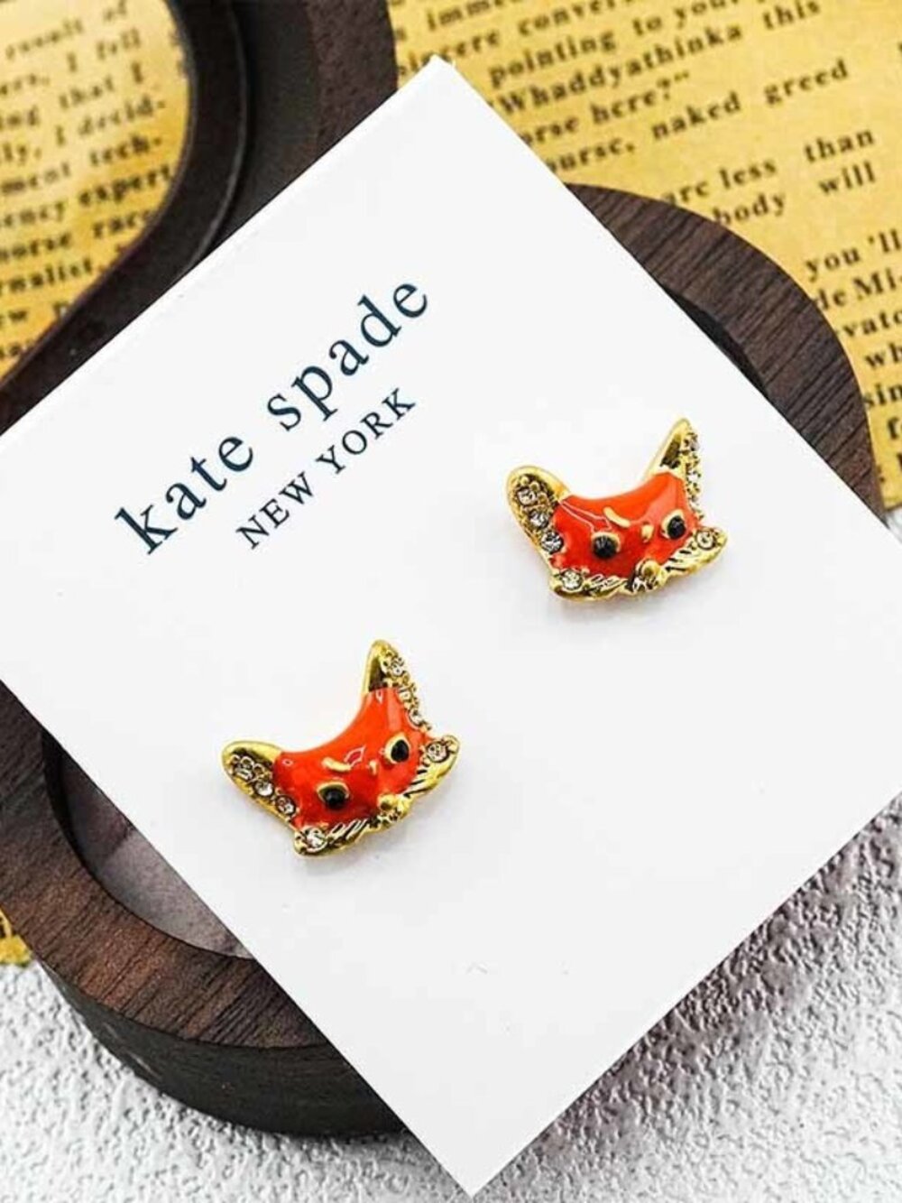 Kate Spade Fox Stud Earrings